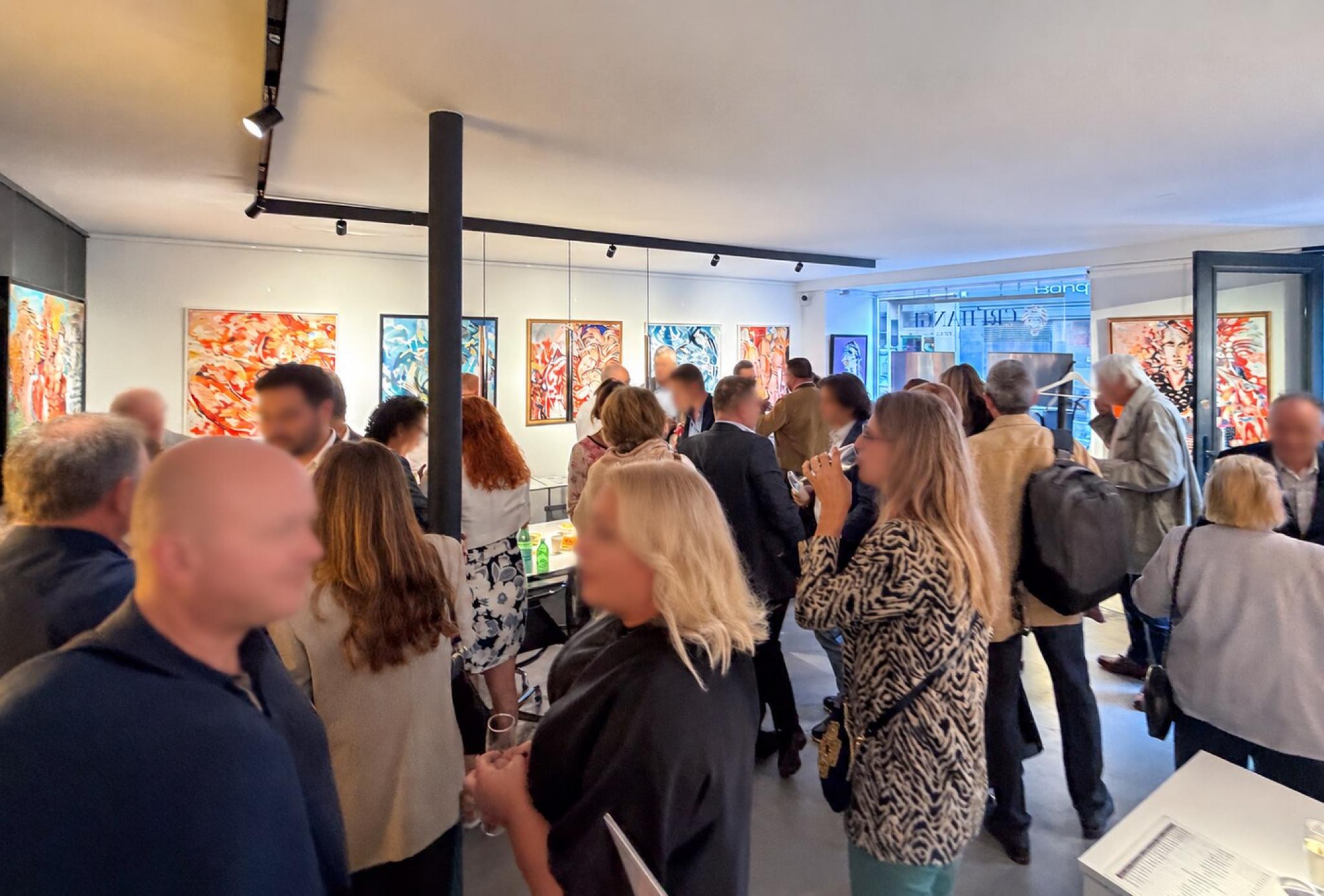 Vernissage à la galerie Créhange International